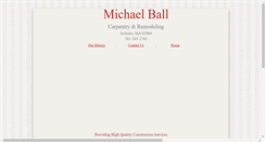 Desktop Screenshot of michaelballcarpentry.com